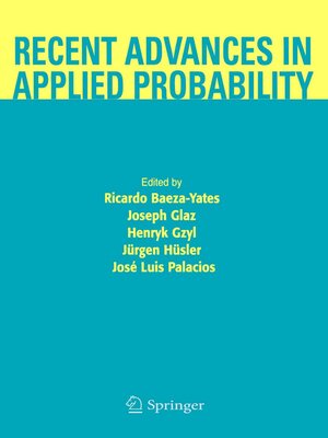cover image of Recent Advances in Applied Probability